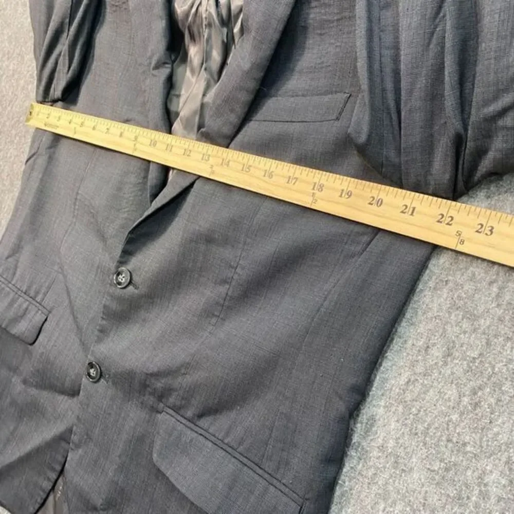 Calvin‎ Klein Men's Gray Wool Blazer Sport Coat Suit Jacket Business 44R